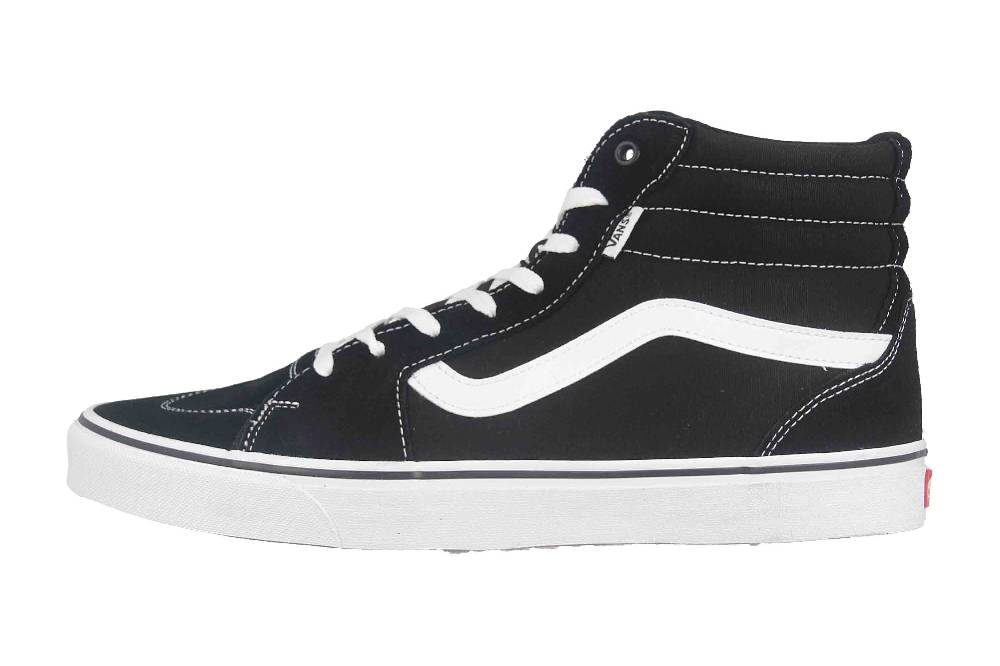 VANS MN Filmore Hi (Suede/Canvas) black/white Sneaker in Übergrößen Schwarz VN0A5HZLIJU1 große Herrenschuhe