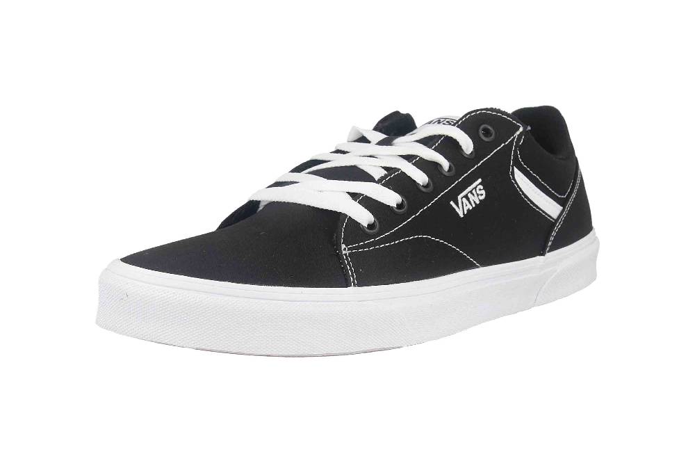 VANS MN Seldan CANVAS (Canvas) Black/White Sneaker In Übergrößen Schwarz VN0A4TZE1871 Große Herrenschuhe