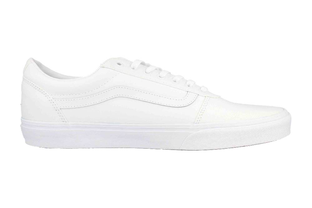 VANS MN Ward CANVAS (Canvas) White/white Sneaker In Übergrößen Weiß VN0A38DM7HN1 Große Herrenschuhe