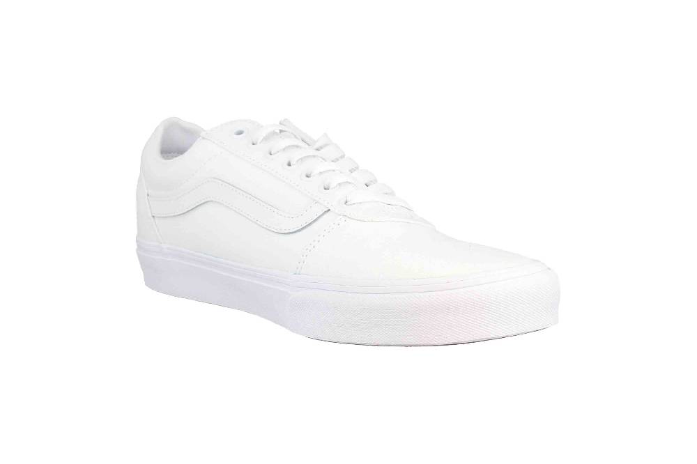 VANS MN Ward CANVAS (Canvas) White/white Sneaker In Übergrößen Weiß VN0A38DM7HN1 Große Herrenschuhe