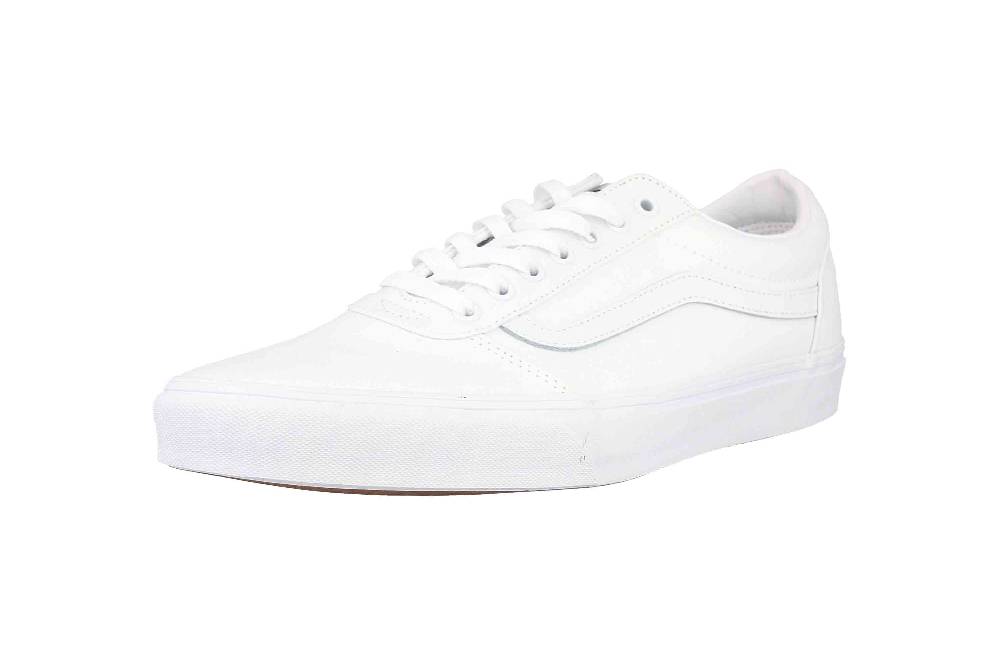 VANS MN Ward CANVAS (Canvas) White/white Sneaker In Übergrößen Weiß VN0A38DM7HN1 Große Herrenschuhe