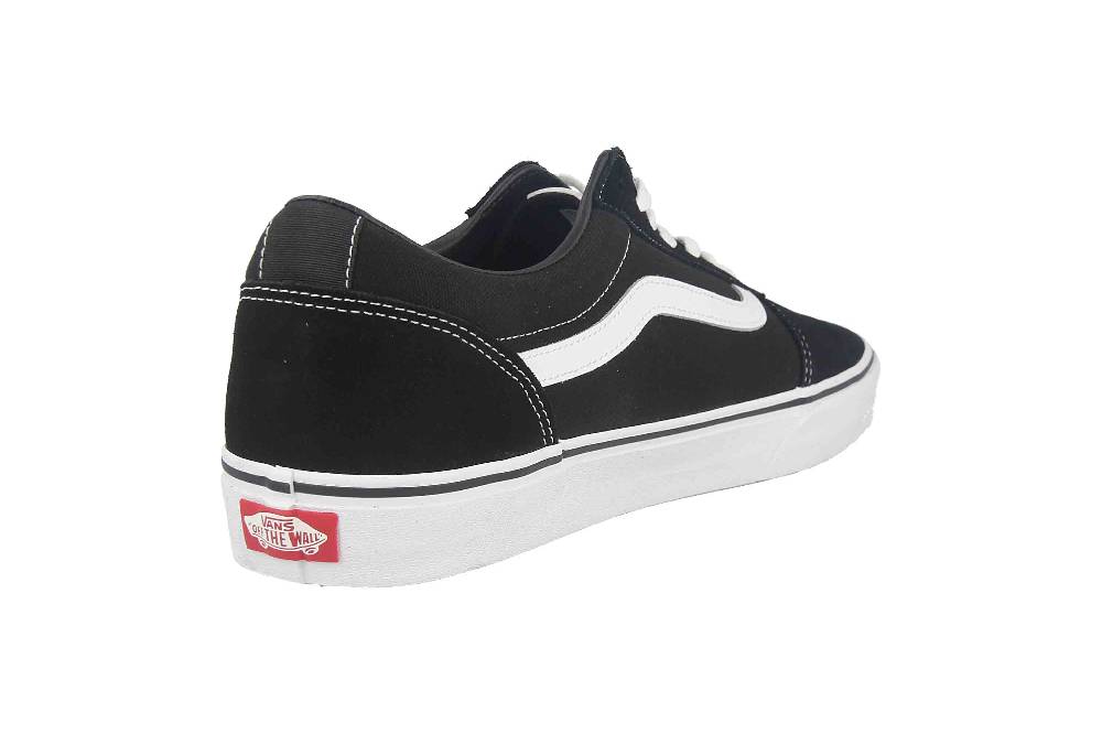 VANS MN WARD (Suede Canvas) Sneaker In Übergrößen Schwarz VN0A36EMC4R1 Große Herrenschuhe