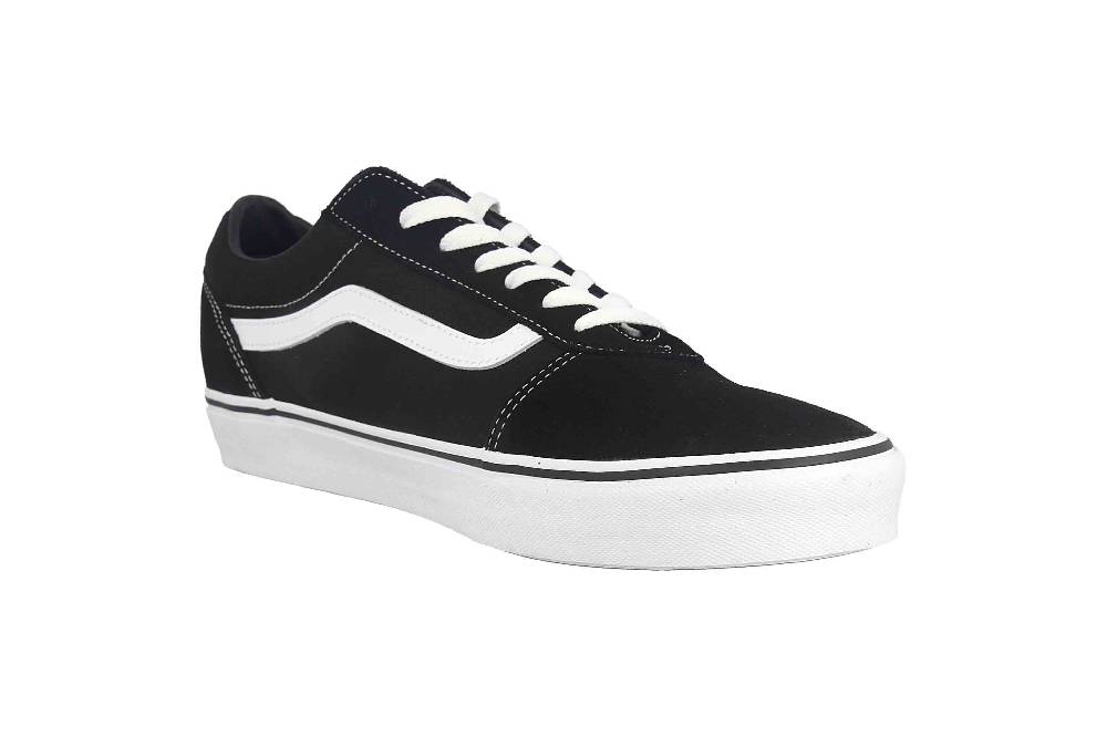 VANS MN WARD (Suede Canvas) Sneaker In Übergrößen Schwarz VN0A36EMC4R1 Große Herrenschuhe
