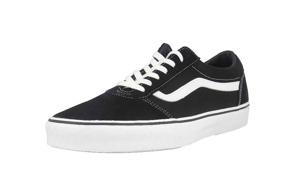 VANS MN WARD (Suede Canvas) Sneaker In Übergrößen Schwarz VN0A36EMC4R1 Große Herrenschuhe