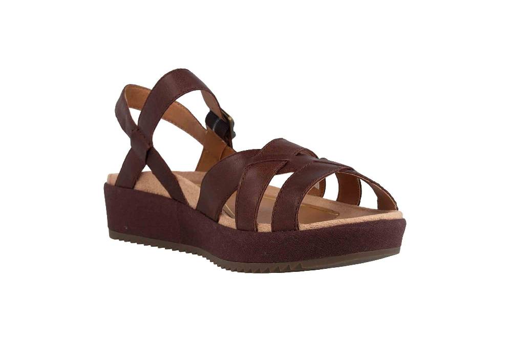 Vionic Sandaletten In Übergrößen Braun Violet Chocolate Große Damenschuhe