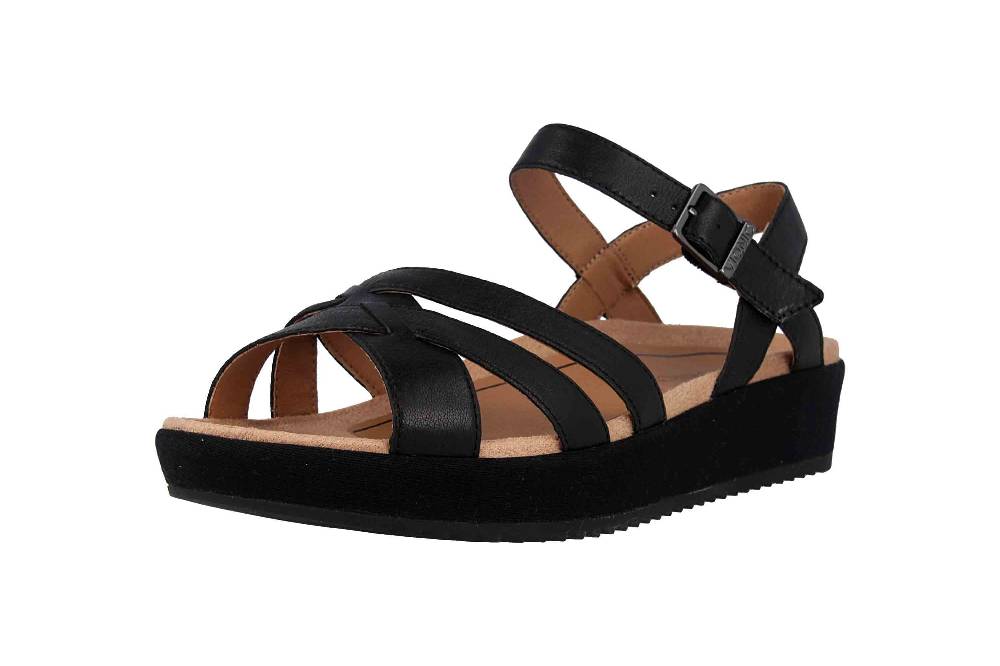 Vionic Sandaletten In Übergrößen Schwarz Violet Black Große Damenschuhe