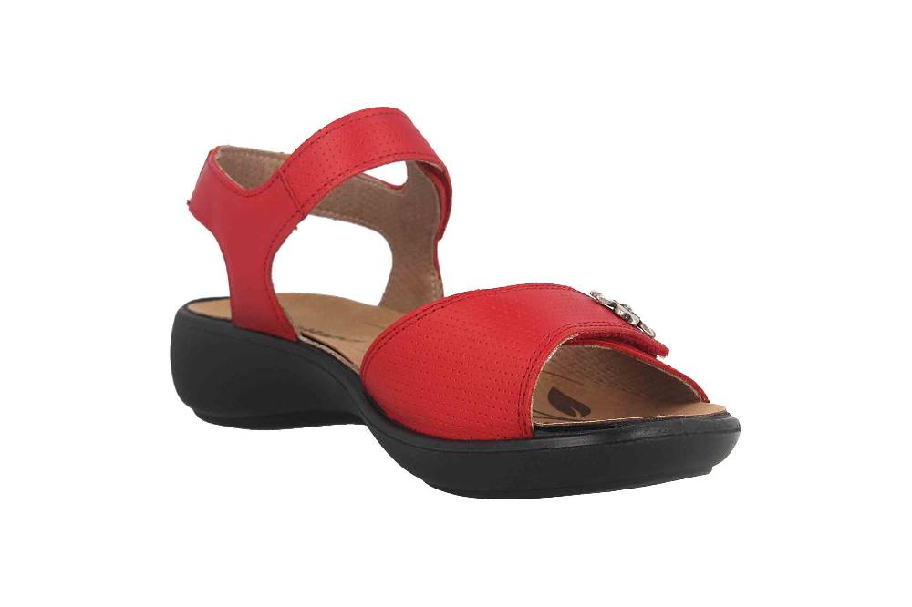 Westland Ibiza 115 Sandalen In Übergrößen Rot 16715 96 400 Große Damenschuhe