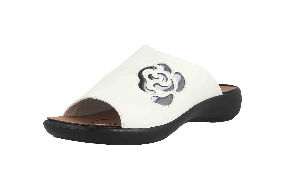 Westland Ibiza 117 Pantoletten In Übergrößen Weiß 16717 389 001 Große Damenschuhe