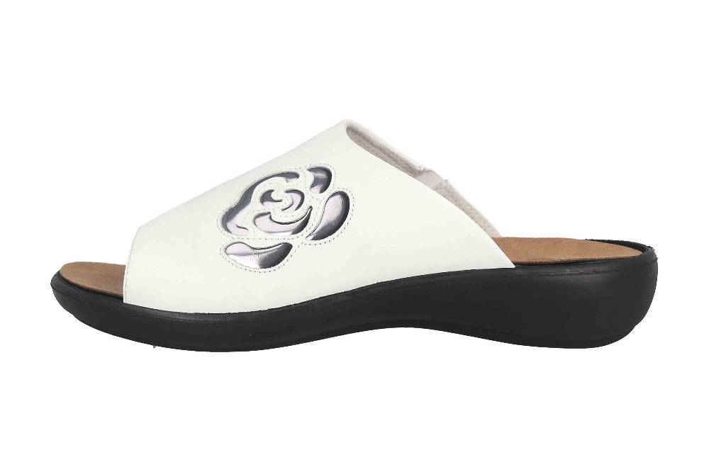 Westland Ibiza 117 Pantoletten in Übergrößen Weiß 16717 389 001 große Damenschuhe