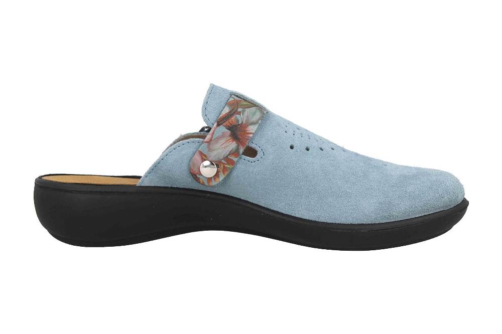 Westland Korsika 345 Clogs & Hausschuhe In Übergrößen Blau 15345 28 521 Große Damenschuhe