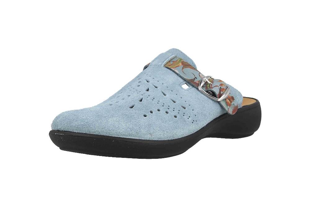 Westland Korsika 345 Clogs & Hausschuhe In Übergrößen Blau 15345 28 521 Große Damenschuhe
