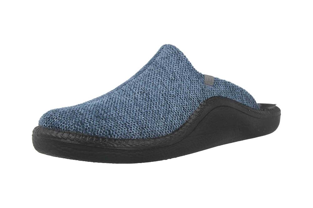Westland Monaco 222 Clogs & Hausschuhe In Übergrößen Blau 20622-MA572-540 Große Herrenschuhe