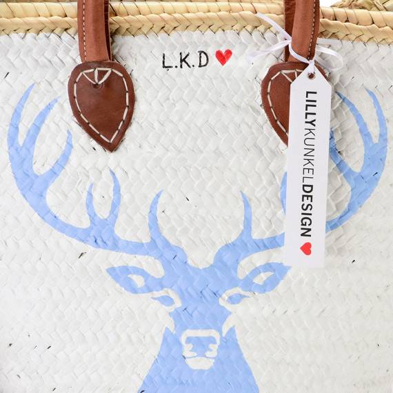 Lillykunkeldesign Oh Deer Blau