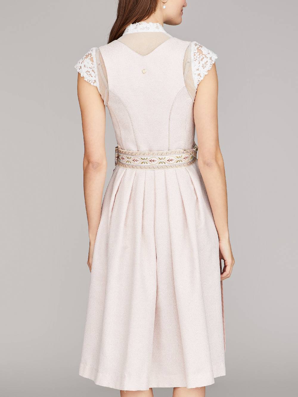 Limberry Altrosa Dirndl Mit Dekorativer Schnalle - LOLA ROSÉ