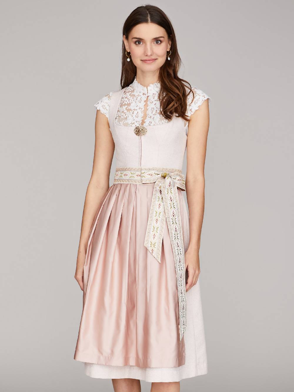 Limberry Altrosa Dirndl mit dekorativer Schnalle - LOLA ROSÉ