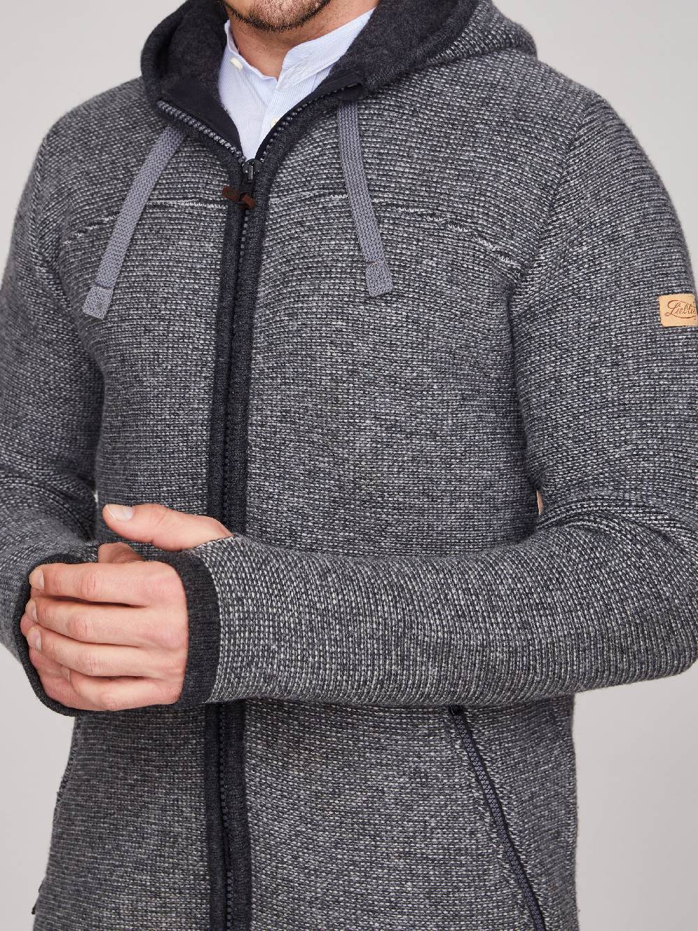 Limberry Anthrazit-marmorierter Trachtenjacke - ALEX MARMOR