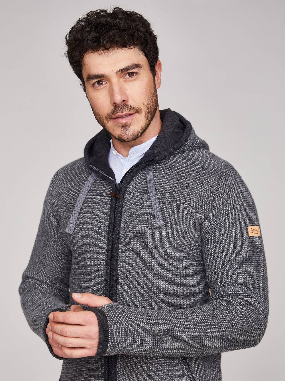 Limberry Anthrazit-marmorierter Trachtenjacke - ALEX MARMOR