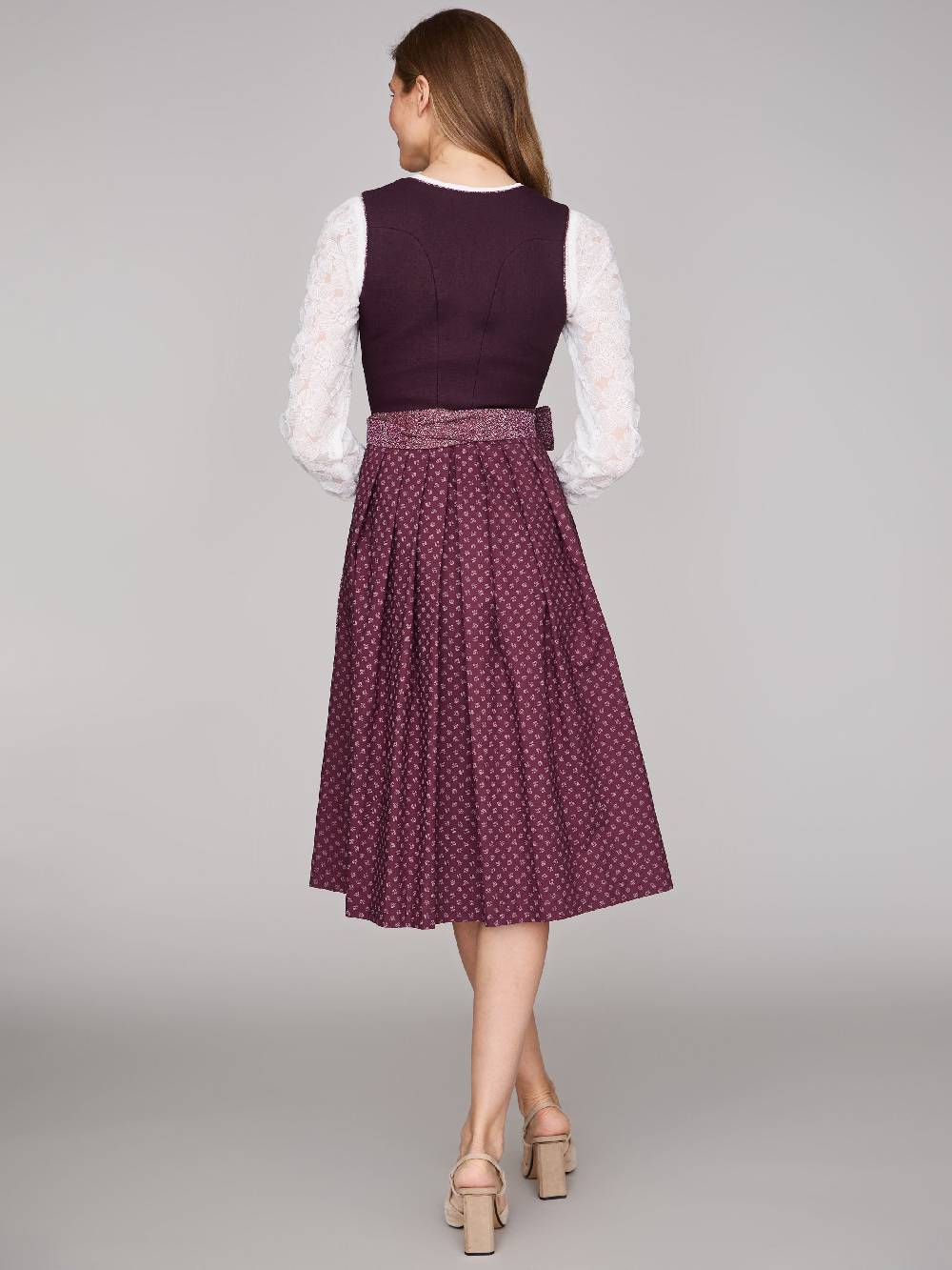 Limberry Beeren-farbenes Dirndl Mit Leinen-Mieder - ADA FIG