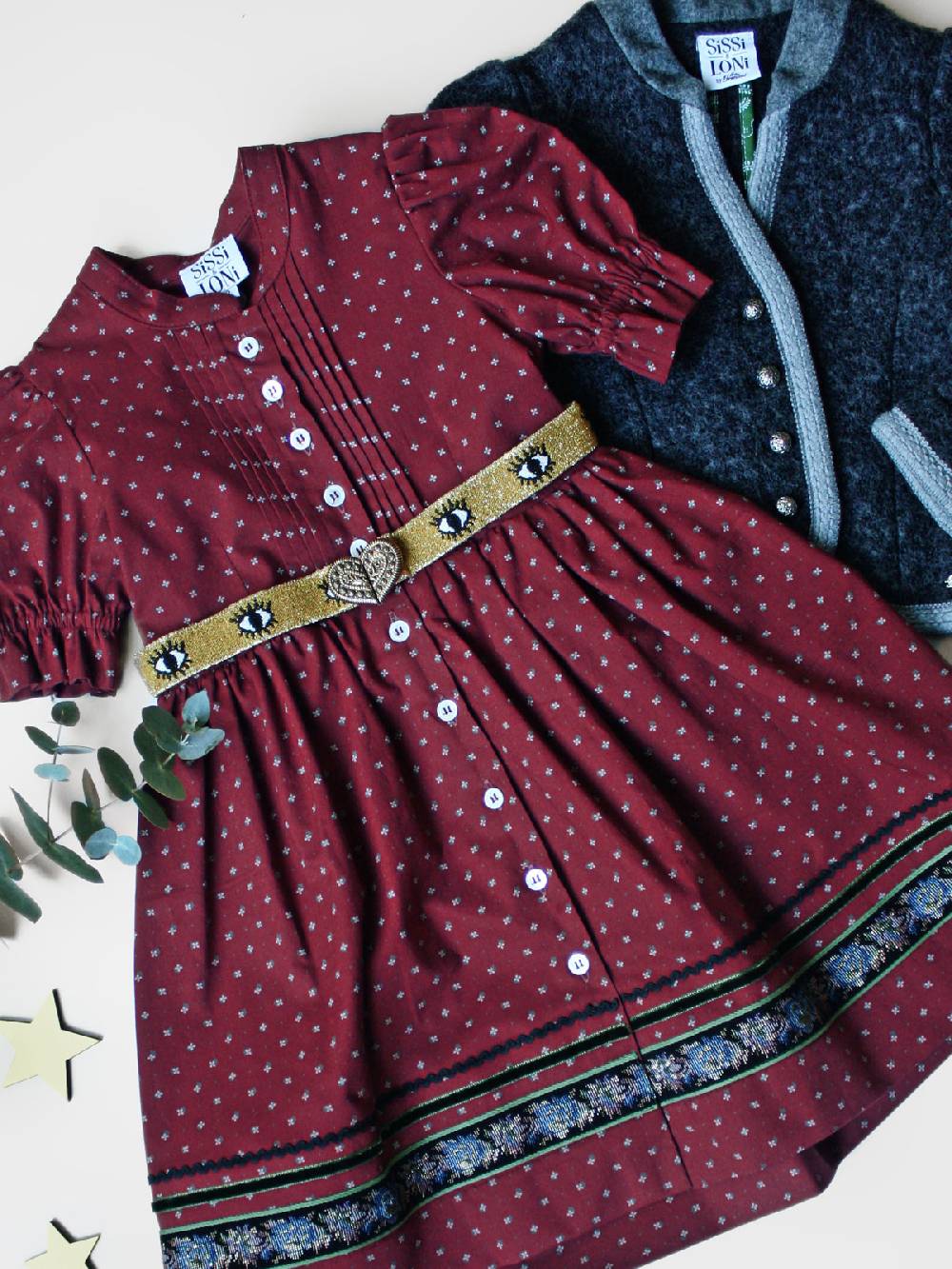 Limberry Beeren-farbenes Kinderkleid - ANNAMIRL BEERE