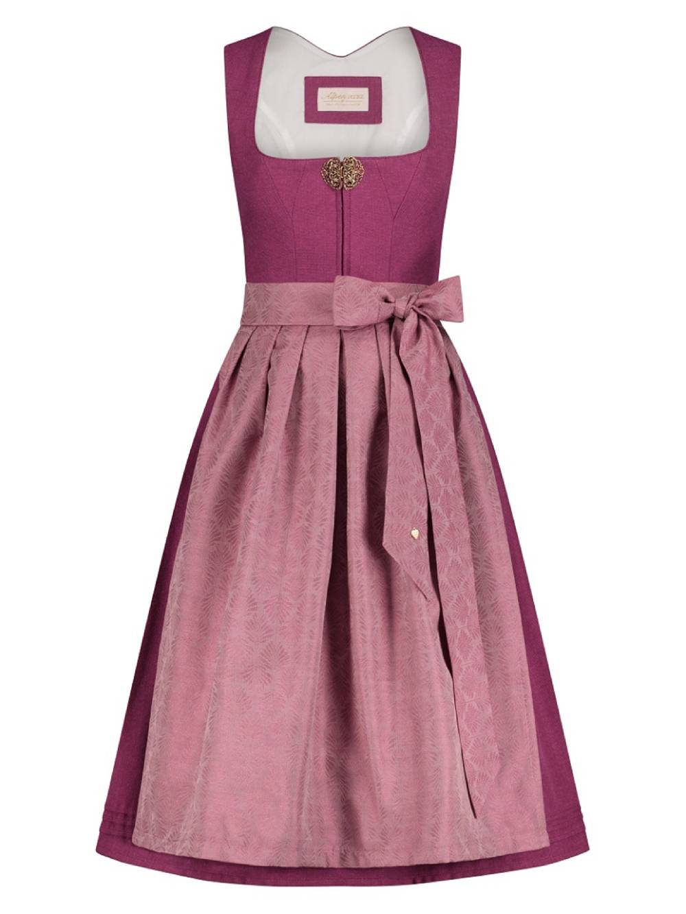 Limberry Beerenfarbenes Dirndl Mit Goldener Zierschnalle - PALOMA BEERE