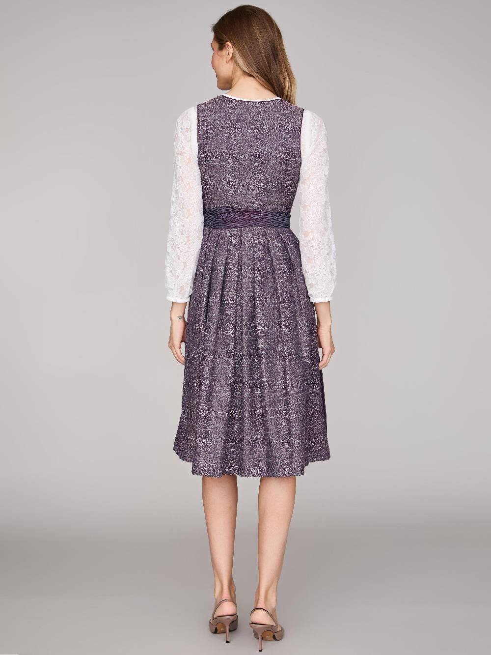 Limberry Beerenfarbenes Dirndl Mit Knöpfen - JOSIE BLACKBERRY CORDIAL