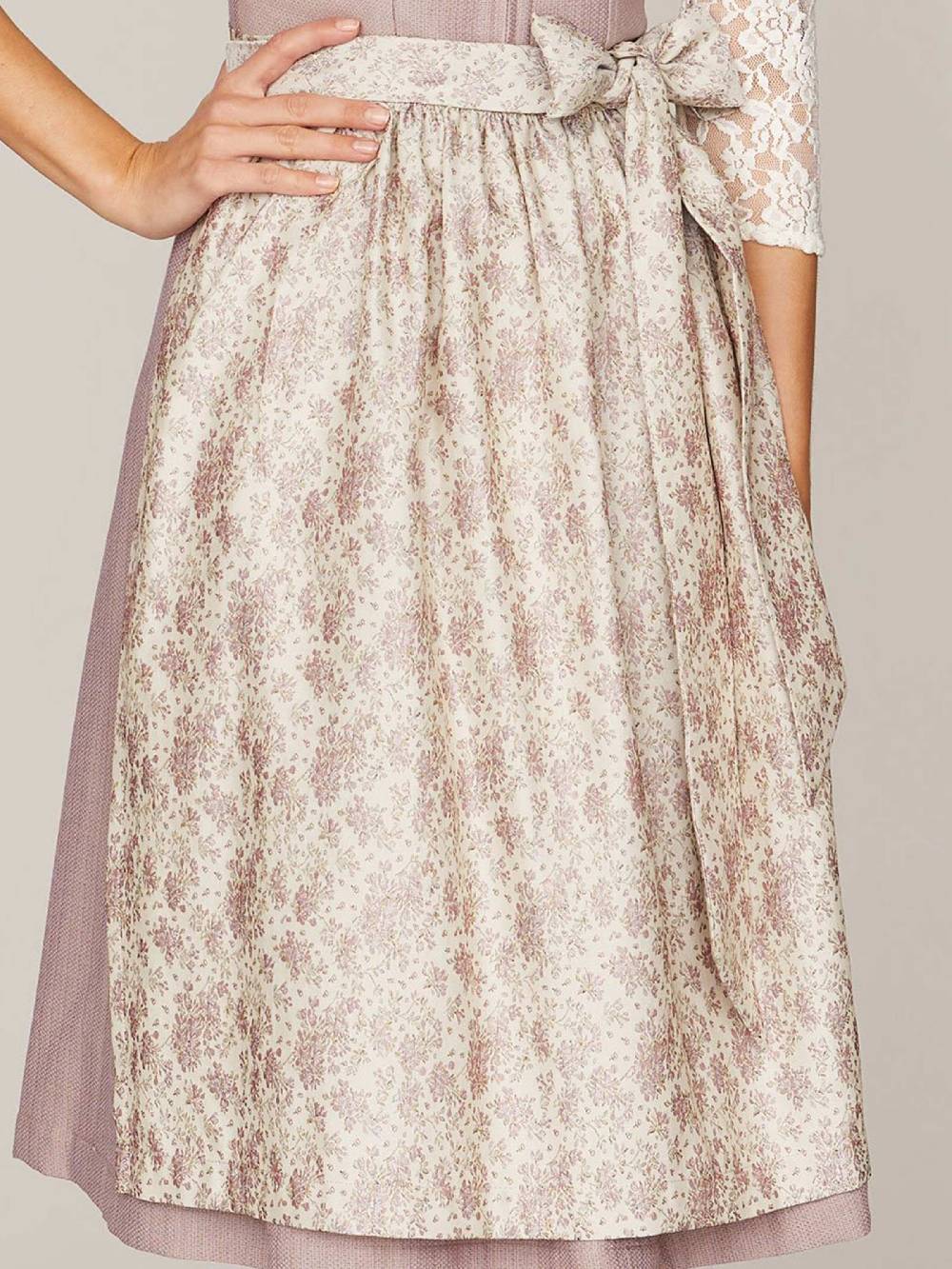 Limberry Beige Einzelschürze mit Blumenmuster - FRIEDA