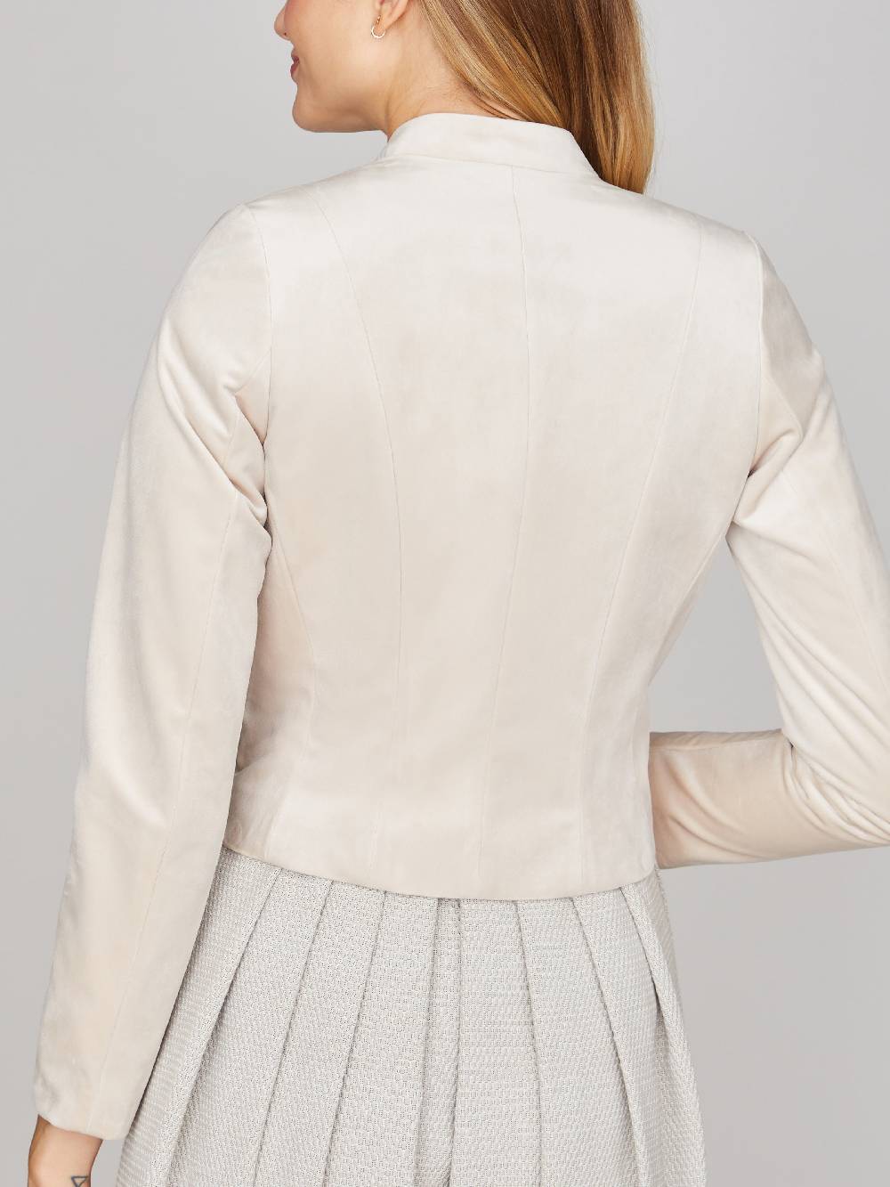 Limberry Beiger Samt-Trachtenjanker - GEORGIA SANDSTONE