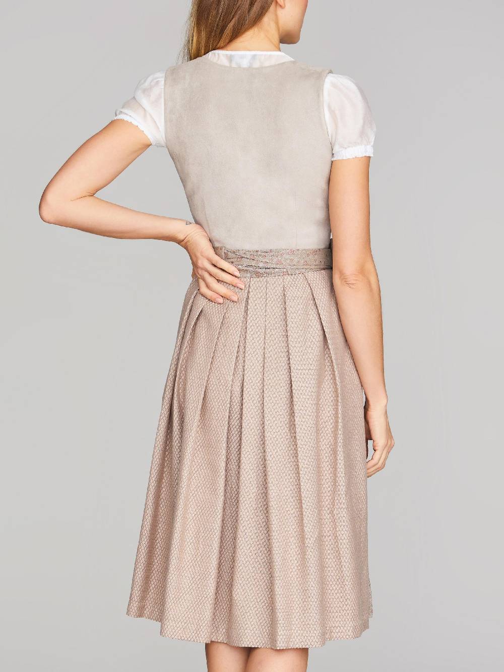 Limberry Beiges Dirndl Mit Velours-Mieder - JULIE TAN