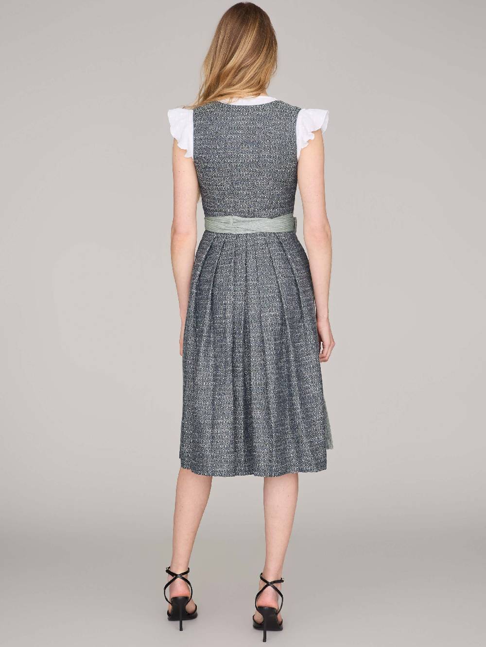 Limberry Blaues Dirndl Mit Knöpfen - JOSIE STORMY SKY