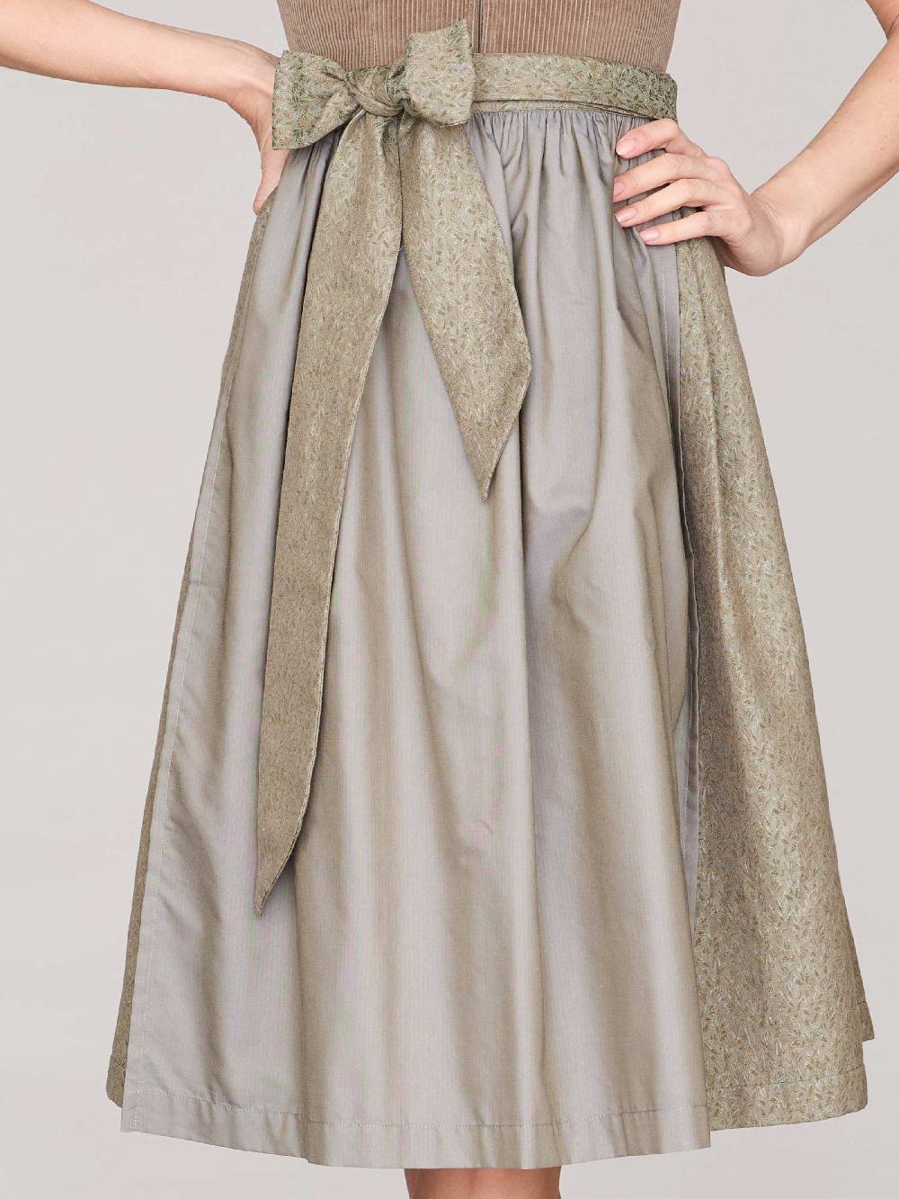 Limberry Braunes Dirndl Mit Cord-Mieder - TIA DESERT TAUPE