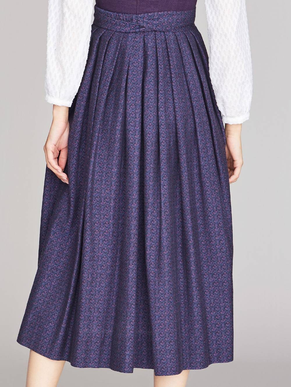 Limberry Brombeerfarbenes Dirndl Aus Leinen - ANNABELLE BROMBEER