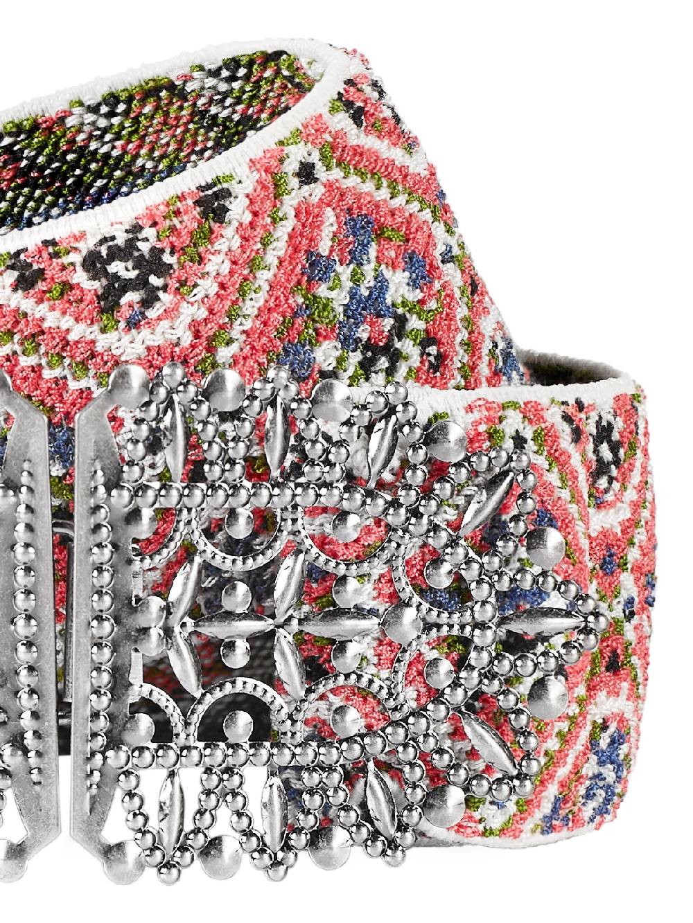 Limberry Bunter Stretch-Trachtengürtel Mit Gobelinmuster - GRAZYNAA SILBER