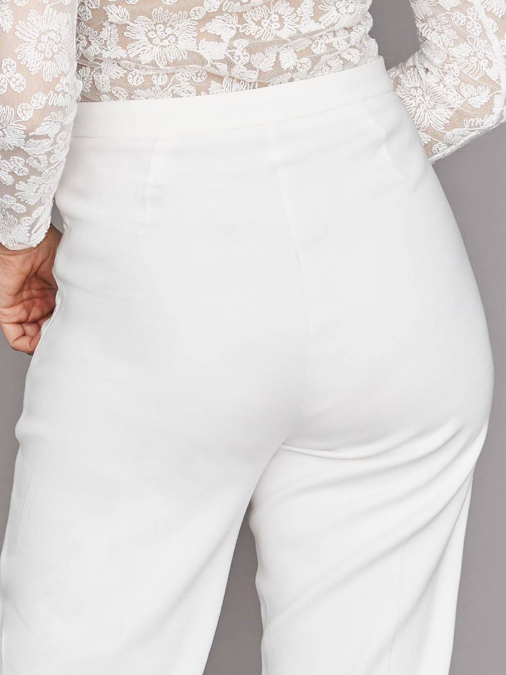 Limberry Cremefarbene Braut-Hose Mit Bügelfalte - ADELE