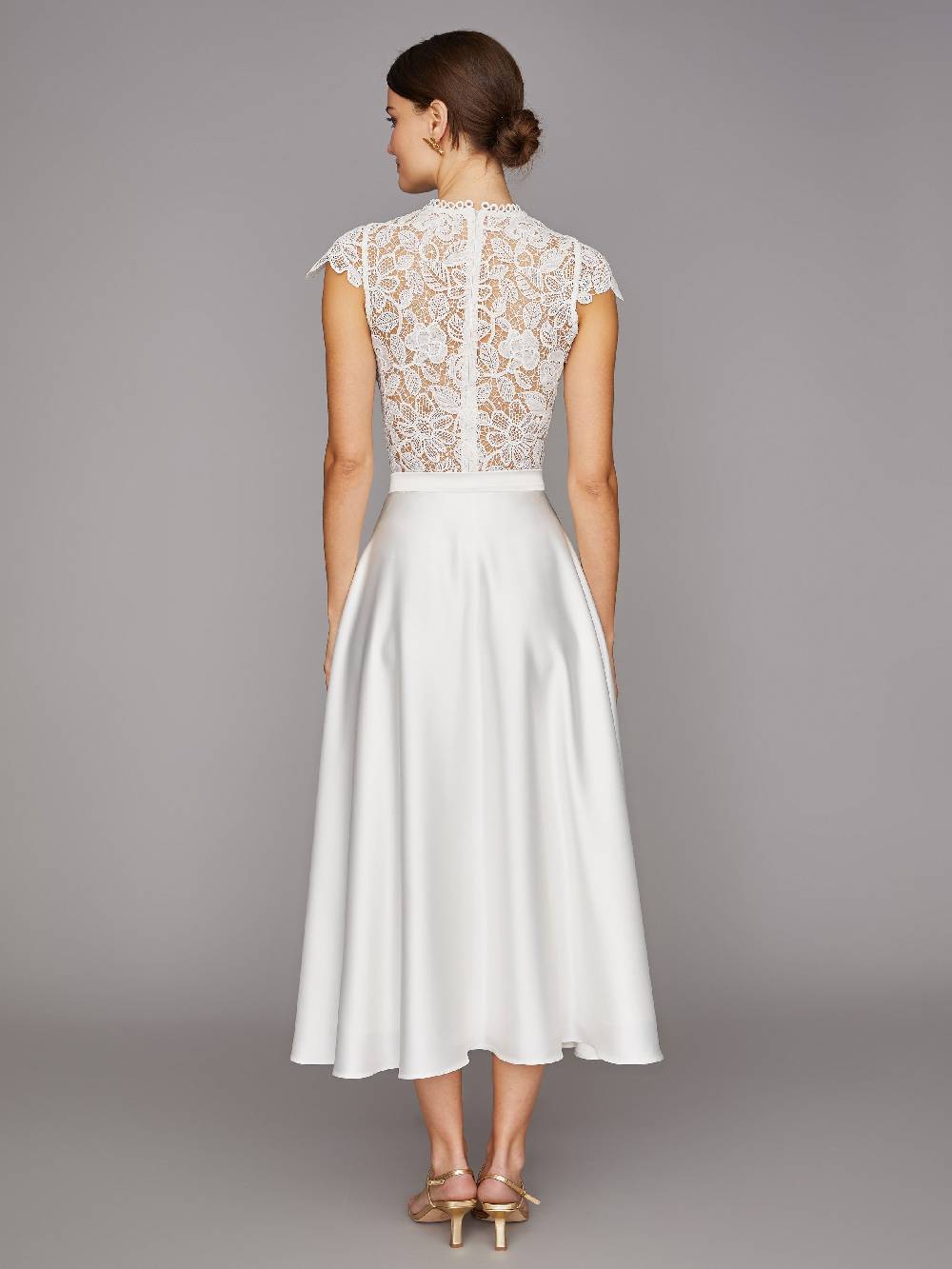 Limberry Cremefarbener Braut-Body Mit Blumen-Spitze - VALENTINA