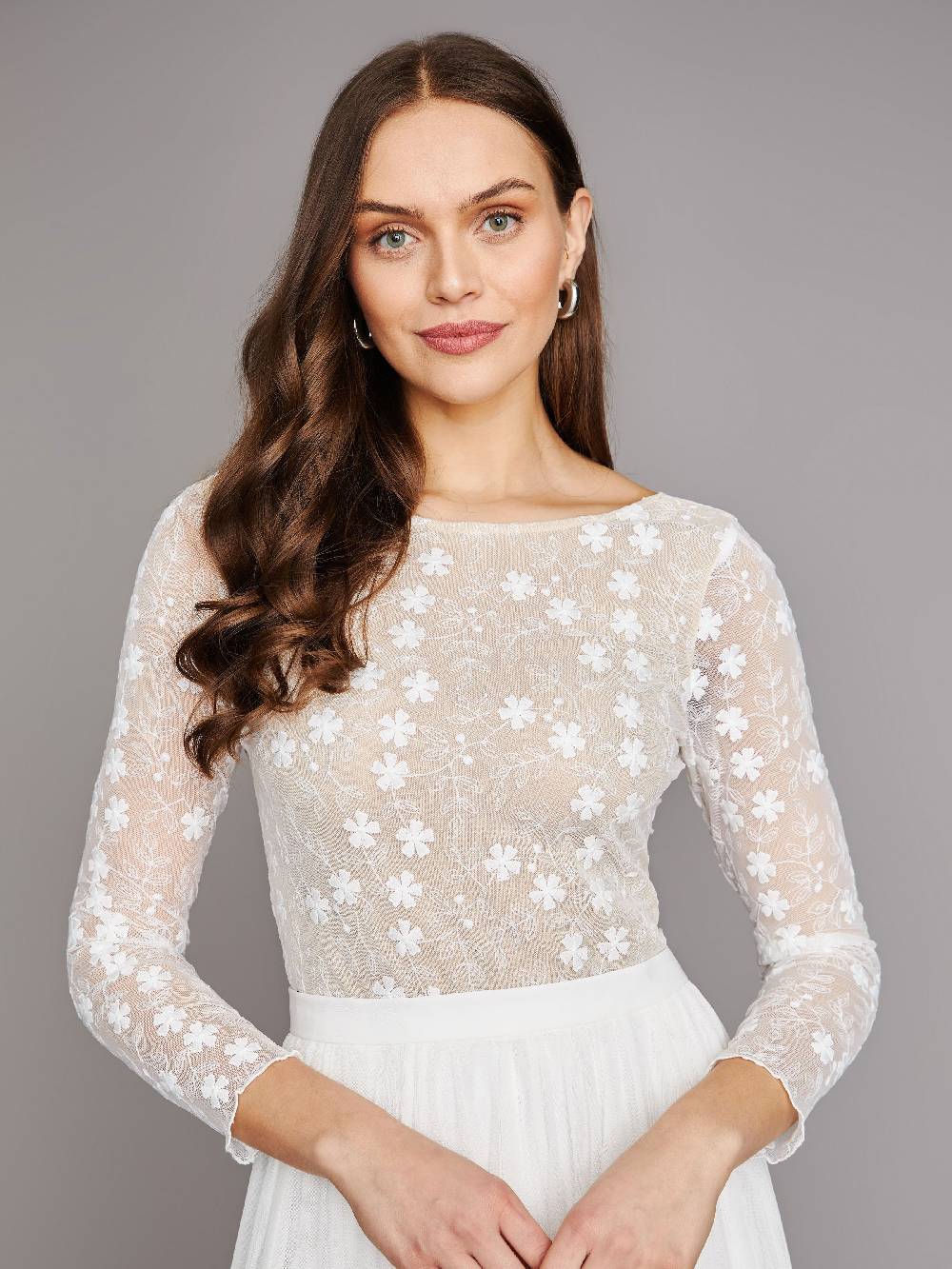 Limberry Cremefarbener Braut-Body Mit Tiefem Rückenausschnitt - LIA