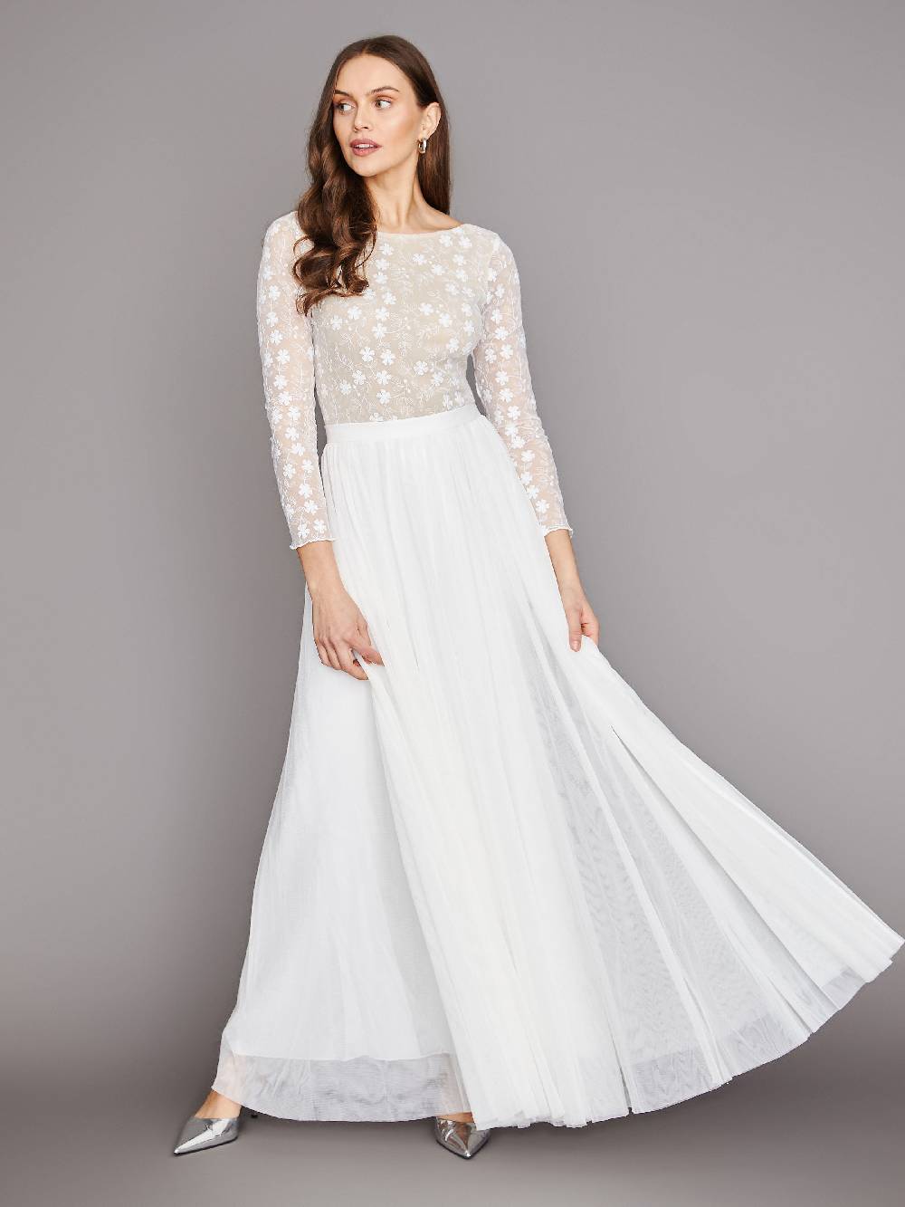 Limberry Cremefarbener Braut-Body Mit Tiefem Rückenausschnitt - LIA