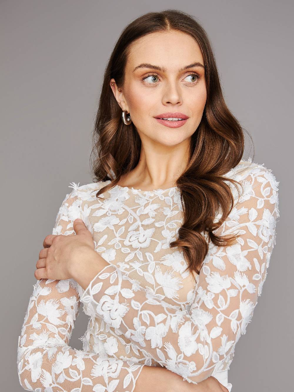 Limberry Cremefarbener Braut-Body mit tiefem Rückenausschnitt - IVA