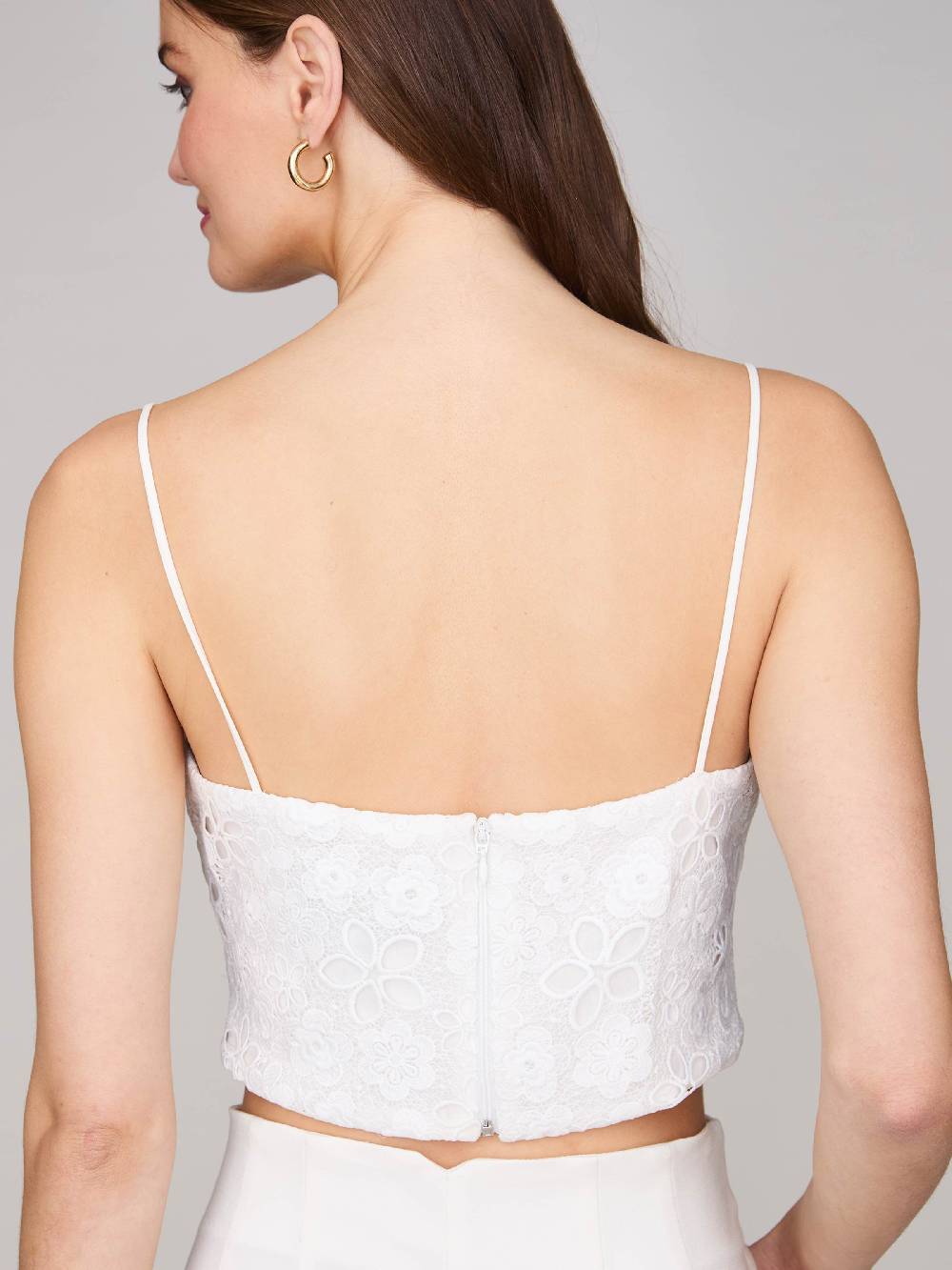 Limberry Cremefarbenes Braut-Top Mit Dünnen Trägern - DAISY