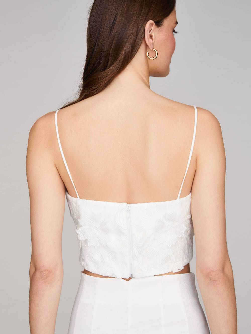 Limberry Cremefarbenes Braut-Top Mit Dünnen Trägern - GRACE