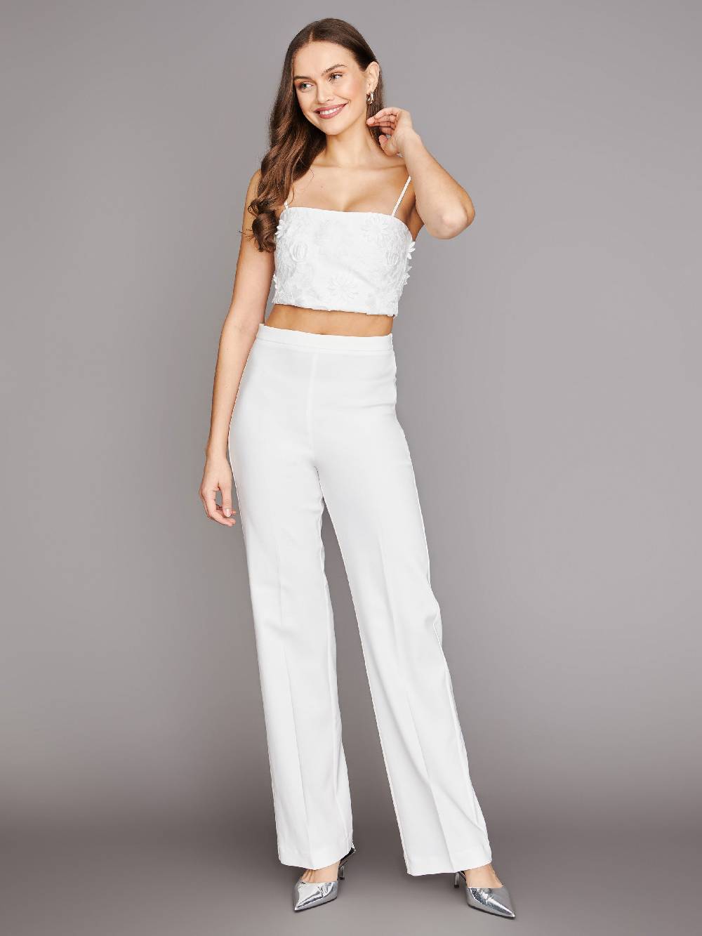 Limberry Cremefarbenes Braut-Top Mit Dünnen Trägern - GRACE