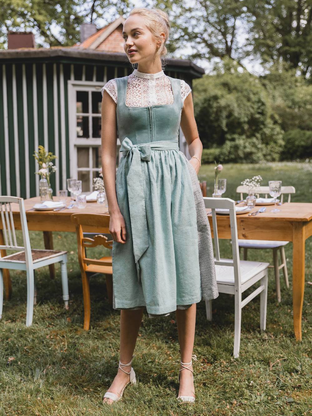 Limberry Cremeweiße Dirndlbluse Mit Flügelarm - MERLE