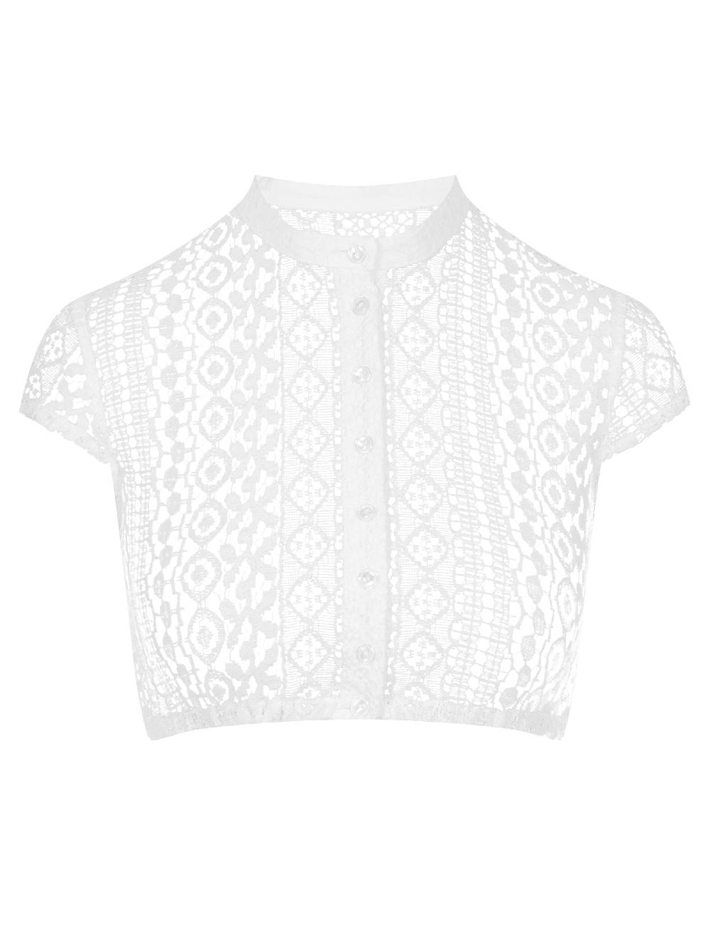 Limberry Cremeweiße Dirndlbluse Mit Flügelarm - MERLE