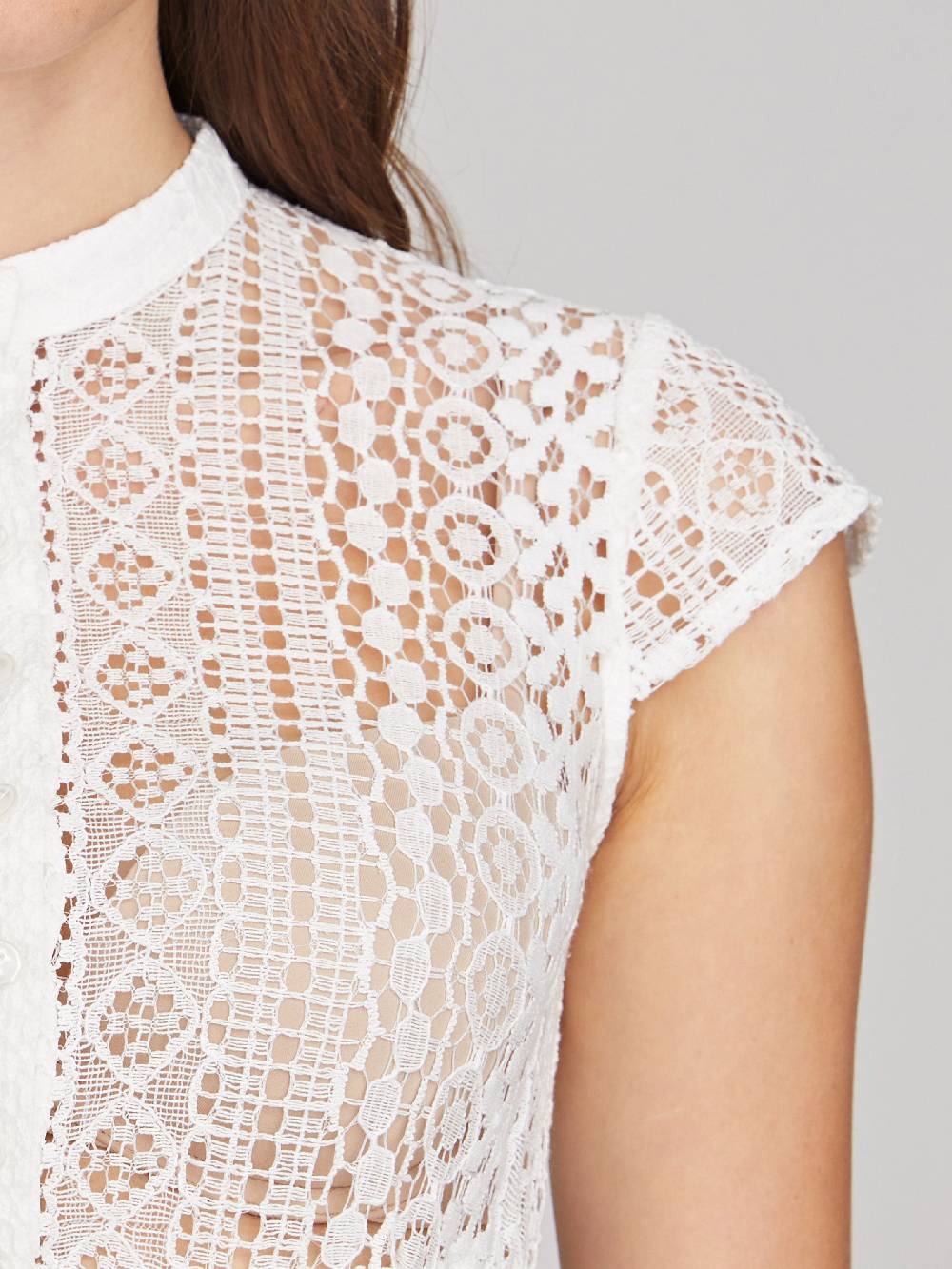 Limberry Cremeweiße Dirndlbluse Mit Flügelarm - MERLE