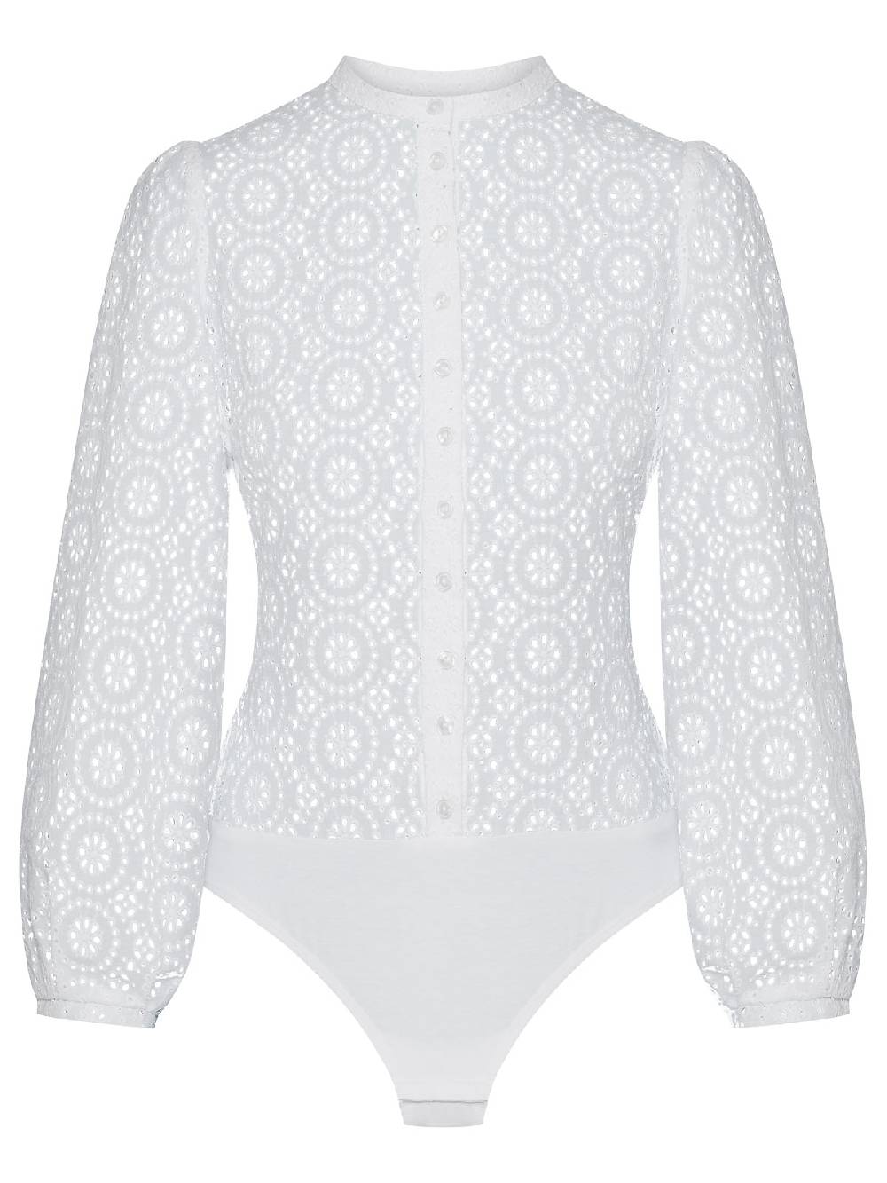 Limberry Cremeweißer Body Mit Stickerei - LOLA WEISS