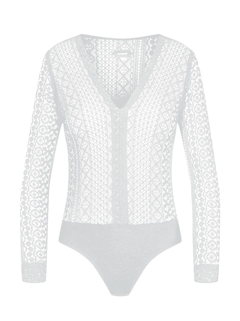 Limberry Cremeweißer Spitzenbody Mit V-Ausschnitt - PHOEBE
