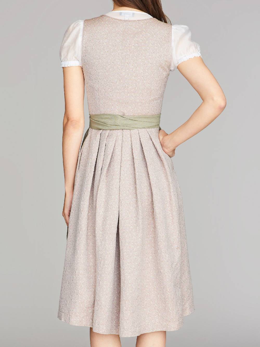 Limberry Dirndl In Altrosa Mit Streublumen-Muster - LILIA PRIMROSE