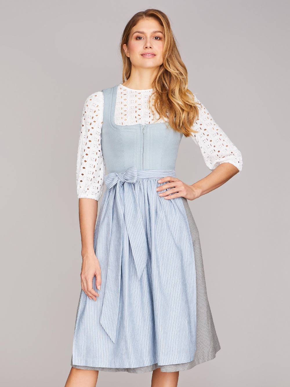 Limberry Dirndl In Mint Mit Schnursteppung - CLAIRE SUMMER SAGE