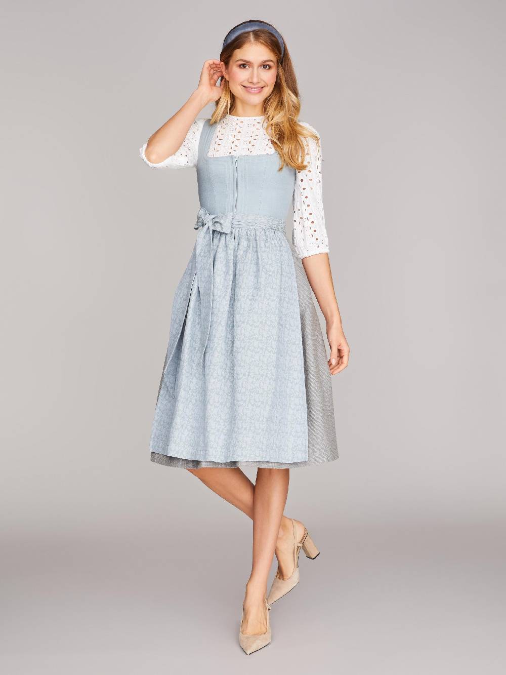 Limberry Dirndl In Mint Mit Schnursteppung - CLAIRE SUMMER SAGE