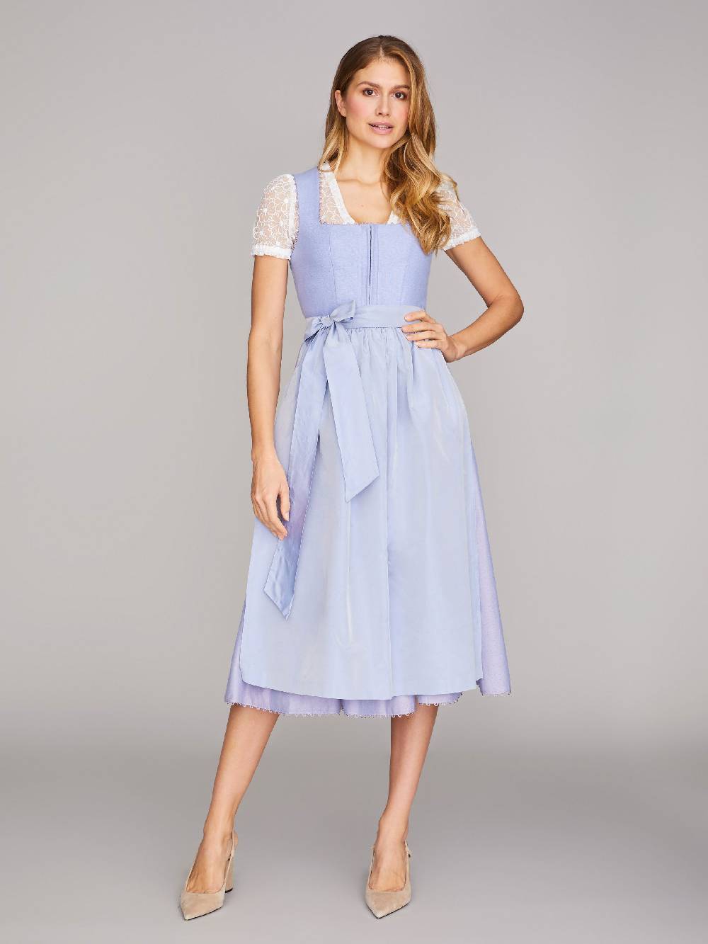 Limberry Dirndl Mit Leinen-Mieder In Flieder - MÜNCHEN FLIEDER