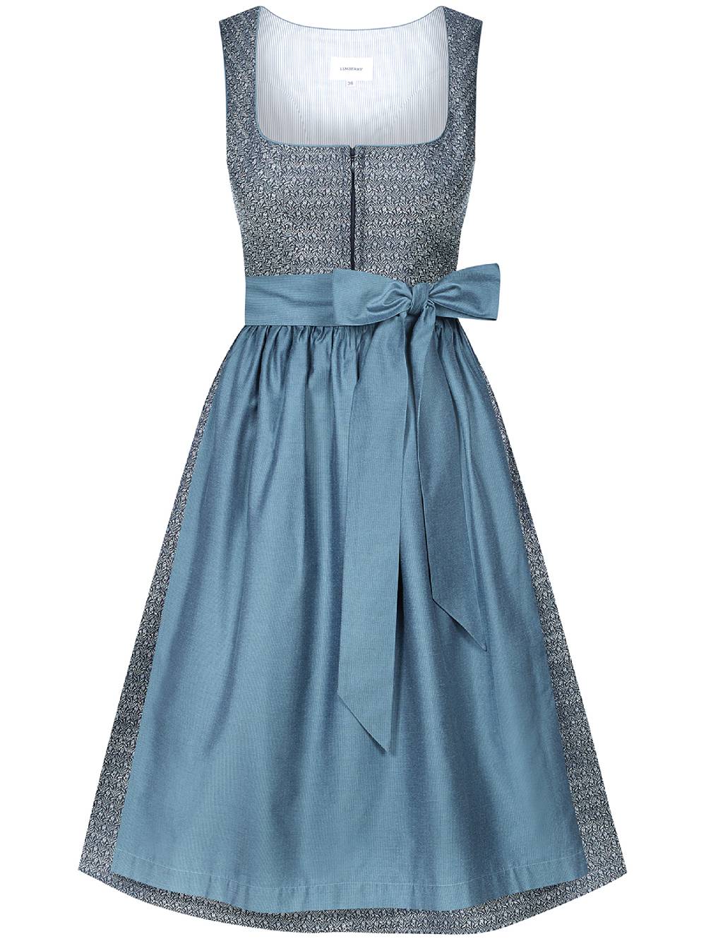 Limberry Dunkelblaues Dirndl Mit Floralem Muster - ORLA STORMY SKY
